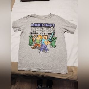 Gray Boy's Minecraft T-Shirt